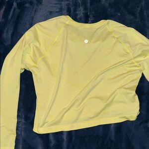 lululemon athletica Yellow Long Sleeve Top